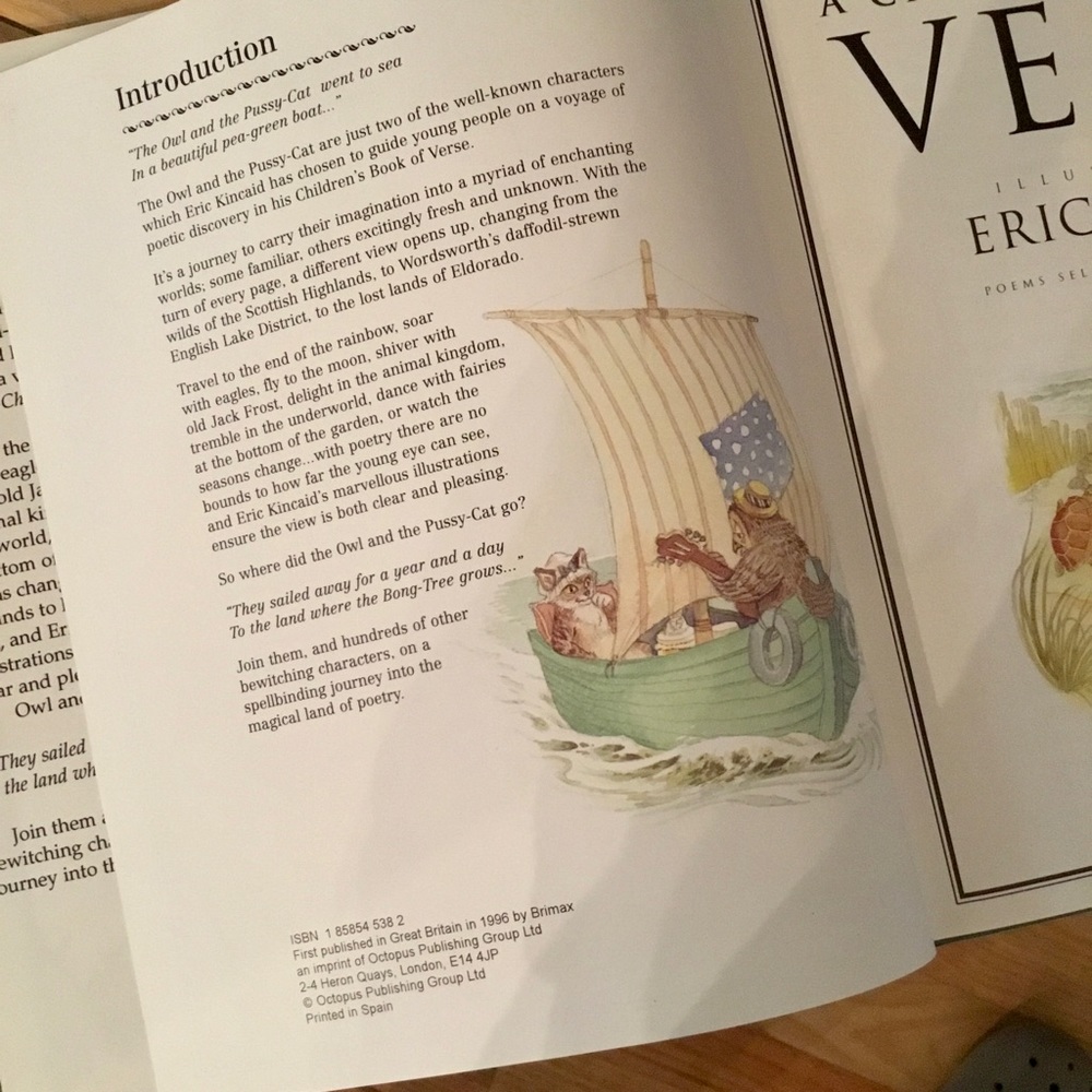 Vintage 90s Hardcover A Children’s Book of Verse Beautifully Illustrated Book - Picture 8 of 8
